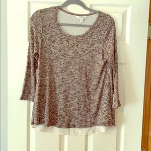 Heather-Gray 3/4 sleeve shirt
